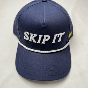 ⛳️Masters "SKIP IT" GOLF HAT (BLUE W/WHITE BRAIDED TRIM AND MASTERS LOGO) NWT